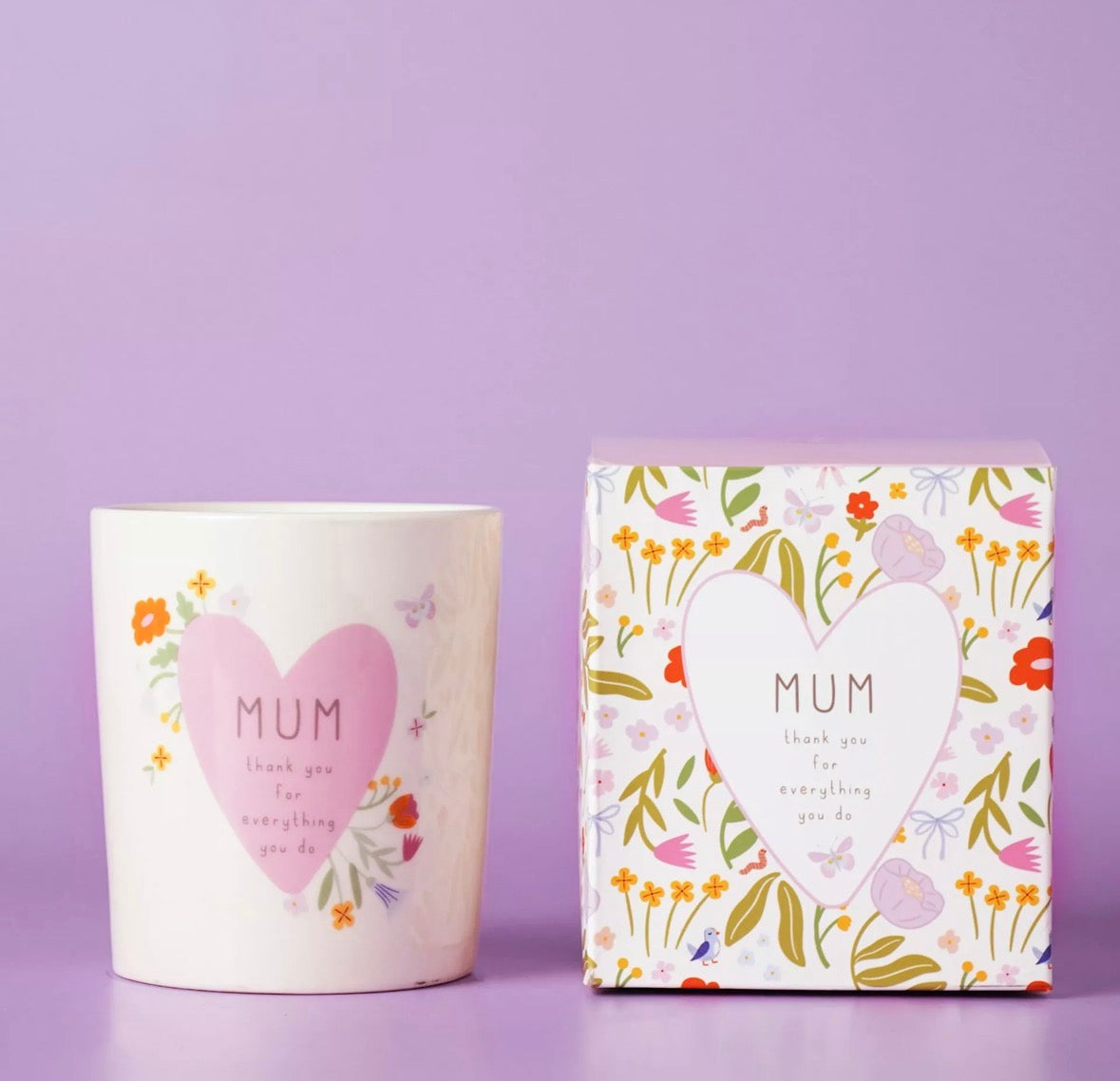 Love Life keramieken kaars Mum als kerstcadeau voor mama