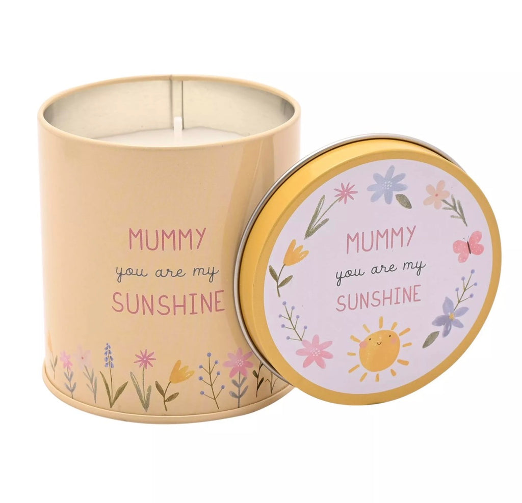 Sfeervolle Love Life kaars met tekst Mummy You Are My Sunshine voor Moederdag of verjaardagscadeau