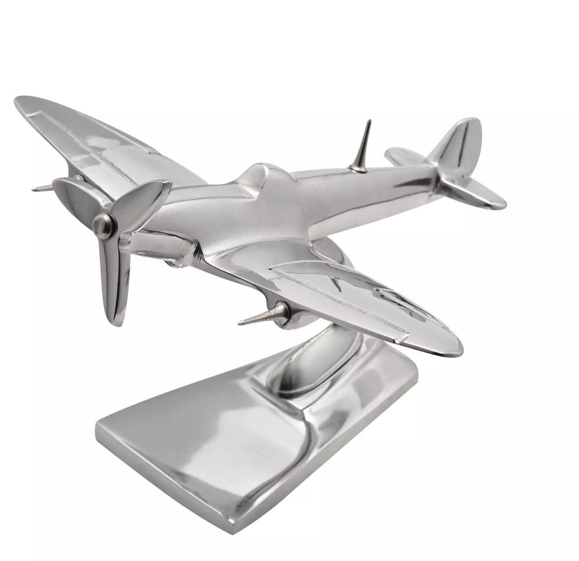 Military Heritage Spitfire metalen model vliegtuig als vintage decoratie voor verzamelaars en luchtvaartliefhebbers