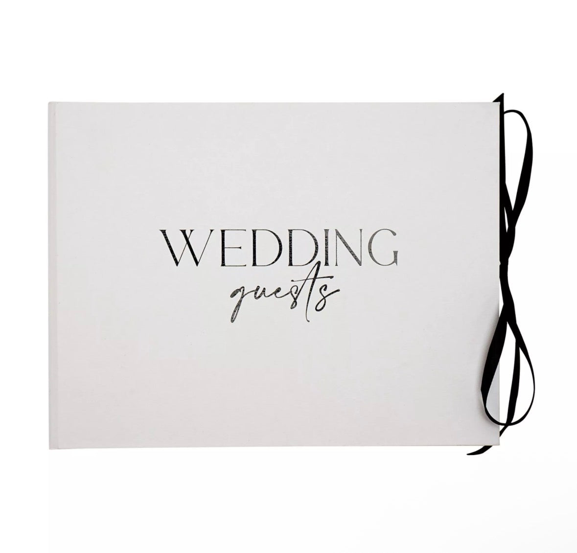 Luxe linnen gastenboek voor bruiloft met tijdloos ontwerp en ruimte voor persoonlijke boodschappen