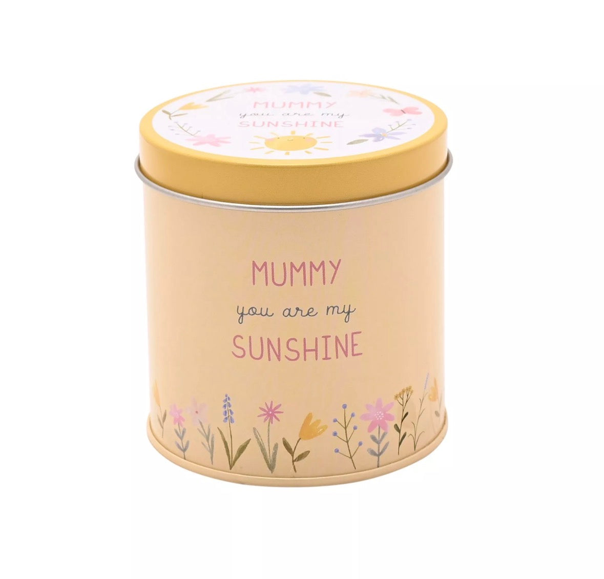 Decoratieve kaars voor mama met quote Mummy You Are My Sunshine voor woonkamer of slaapkamer decoratie