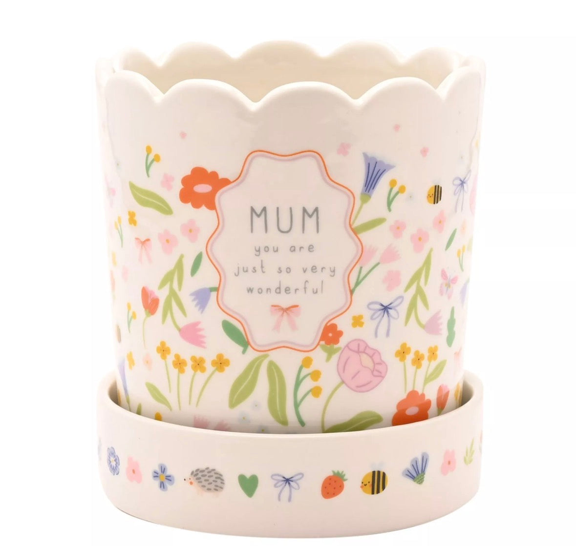 Keramische Love Life Plant Pot Mum, stijlvol en functioneel, perfect als cadeau voor Moederdag, verjaardag of huisdecoratie