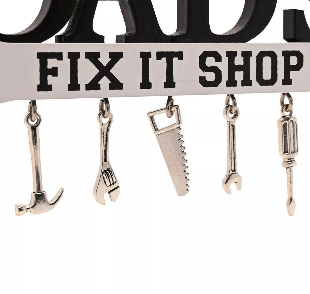 Stoer muurdecoratie bordje voor papa Dad’s Fix It Shop voor mancave, garage of interieur decoratie