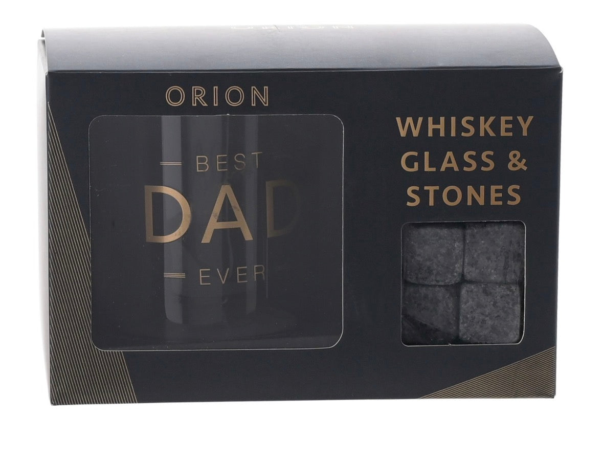 Hotchpotch by CELEBRATIONS® Orion whiskyglas set in luxe doos – cadeau voor vader, verjaardag of speciale gelegenheid