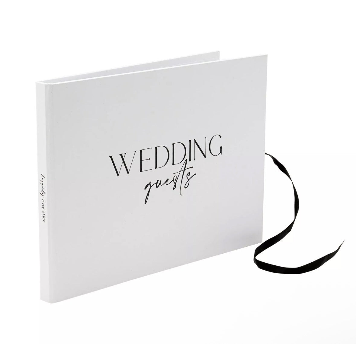 AMORE Textured Guest Book met elegante opdruk – perfect voor wensen van familie en vrienden