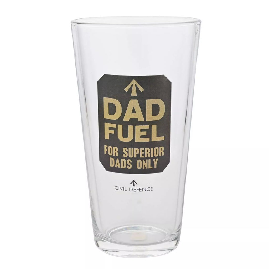 Stevig glanzend bierglas met nostalgisch jaren 40 design voor papa