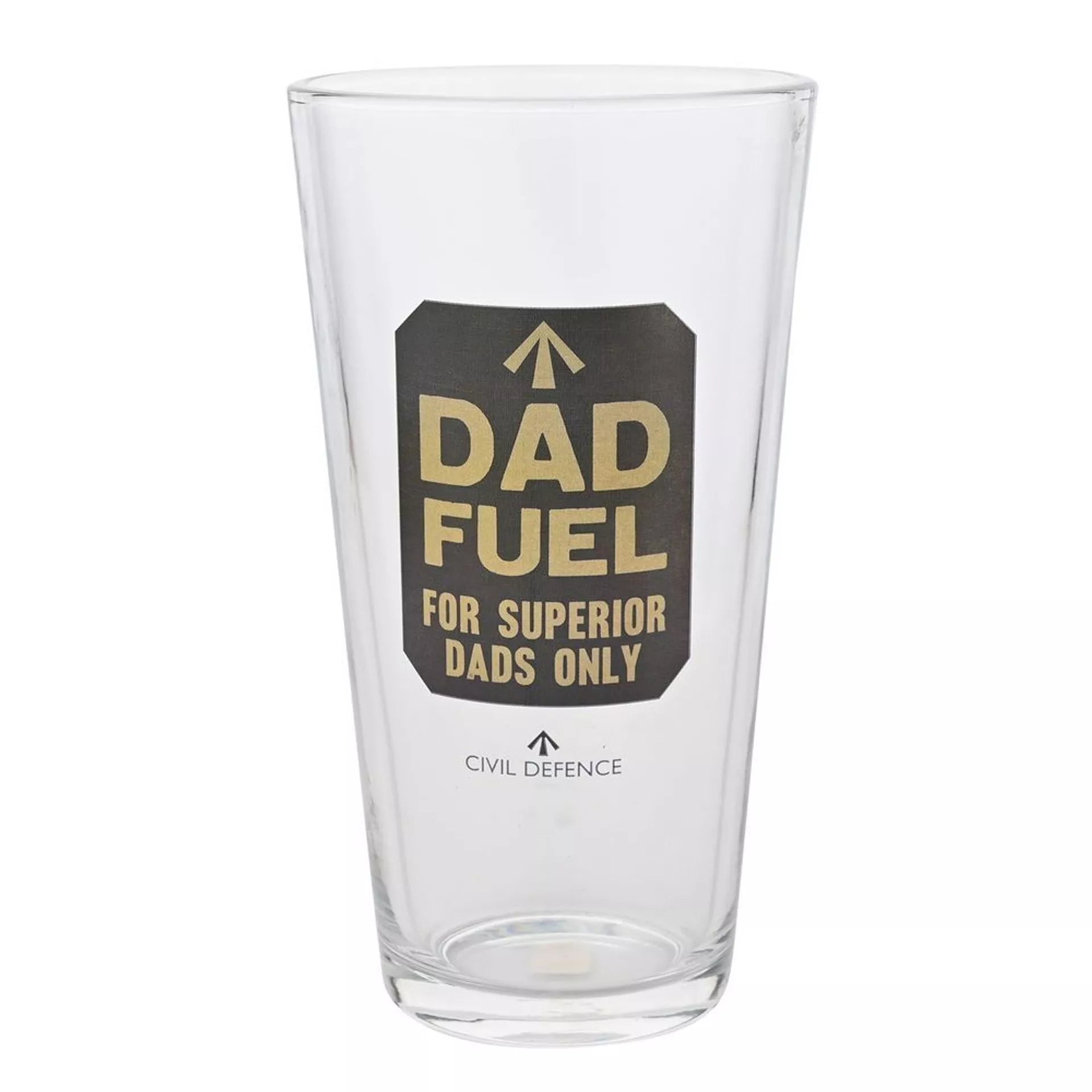 Stevig glanzend bierglas met nostalgisch jaren 40 design voor papa